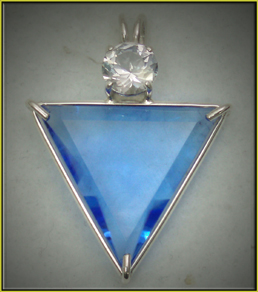 Angelic Star Pendant - Siberian Blue Quartz