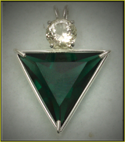 Angelic Star Pendant Siberian Green Quartz