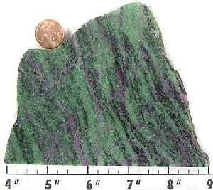 Ruby and Zoisite Slab