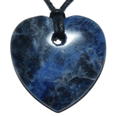 Sodalite Gemstone Heart Pendant