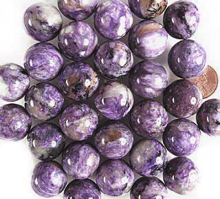 Charoite Spheres