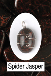 Spider Jasper Wire Wrapped Pendant