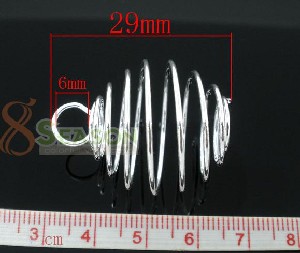 EMPTY TUMBLED STONE PENDANT CAGE SILVER 