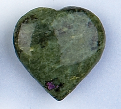 Serpentine and Stichtite Puffy Hearts