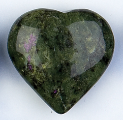 Serpentine and Stichtite Puffy Hearts