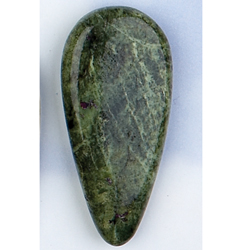 Serpentine and Stichtite Teardrop Shape