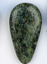 Serpentine and Stichtite Teardrop Shape