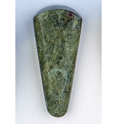 Serpentine and Stichtite Teardrop Shape