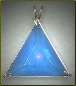 Star of David in Siberian Blue Quartz