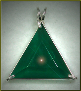 Star of David Pendants Siberian Green Quartz