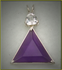 Star of David in Siberian Purple Quartz