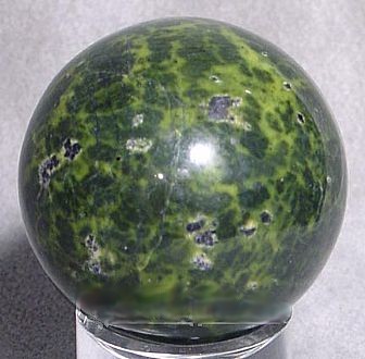 Stichtite in Serpentine Crystal Sphere