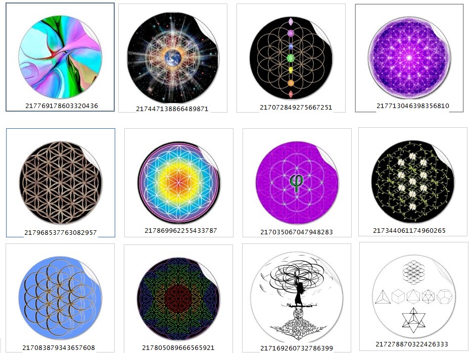 Flower Of Life Stickers