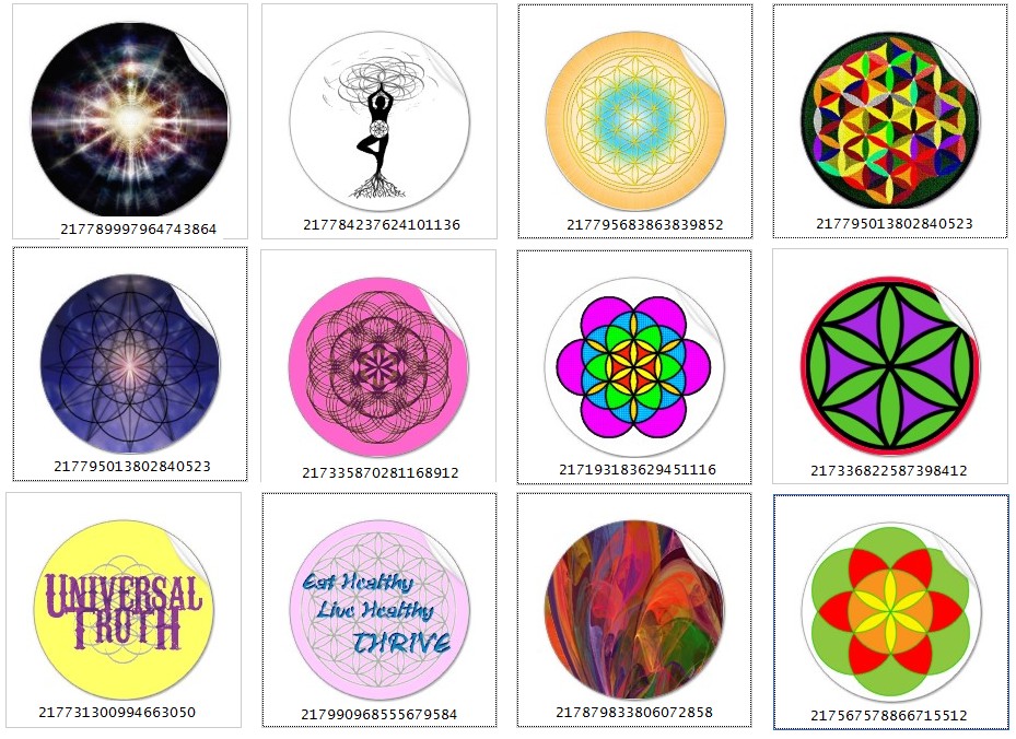 Flower Of Life Stickers