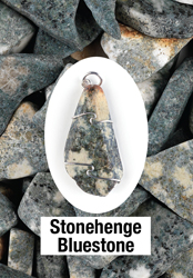 Stonehenge Bluestone Wire Wrapped Pendants