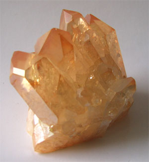 Tangerine Aura Quartz Clusters