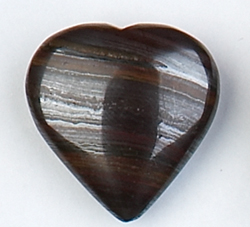 Tiger Iron Jasper Puffy Hearts