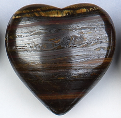 Tiger Iron Jasper Puffy Hearts