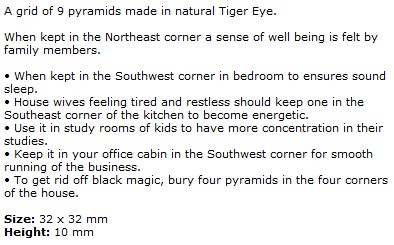 Tiger Eye 9 Pyramid Grids