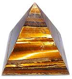 Tigers Eye Pyramid 