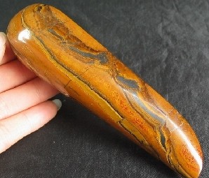 Tiger Iron Jasper Eye Massage Wands 