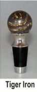Tiger Iron Wine Bottle Stoppers