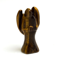 Tigers Eye Angel Carving