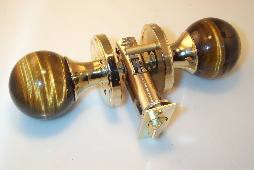 Tigers Eye Privacy or Passage Doorknob Set