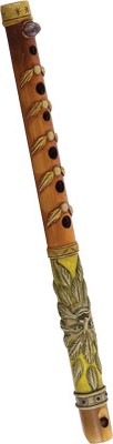 Tuned Green Man Flute With Pouch