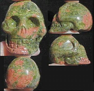 Unakite Skulls