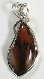 Vogesite Wire Wrapped Pendants