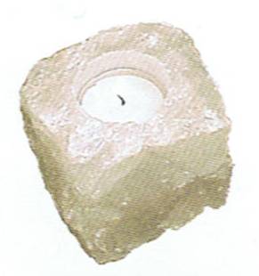 White Quartz Candleholder