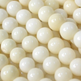 White Coral Beads