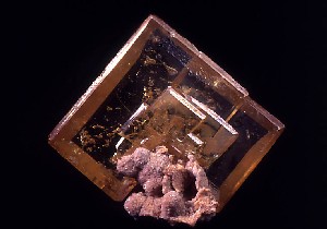 Purple Brown Wulfenite Crystals