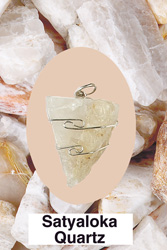 Sataloka Quartz Wire Wrap Pendant