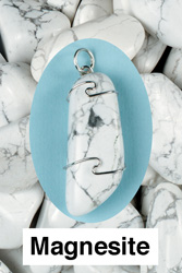 Magnesite Wire Wrapped Stone Pendants