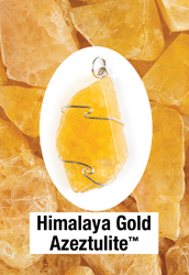 Himalaya Gold Azeztulite Wire Wrapped Pendants
