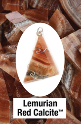 Lemurian Red Calcite Wire Wrapped Pendants