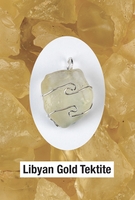 Libyan Gold Tektite Wire Wrapped Pendants