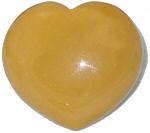 Yellow Mookaite Puffy Heart