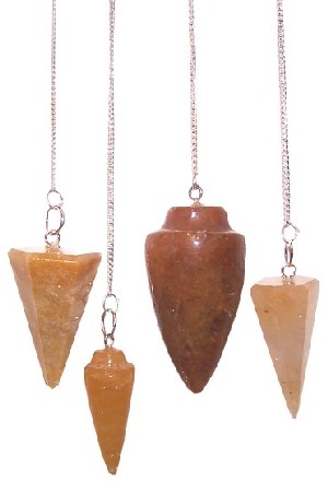 Yellow Quartz Pendulums