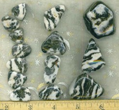 Zebra Marble Tumbled