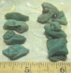  Blue - Green Heulandite Natural Crystals