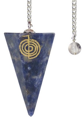 Cho-Ku-Rei Engraved Reiki Spiral Pendulums