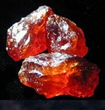 GARNET HESSONITE CRYSTALS 