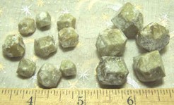 Green Grossular Garnet Healing Stones