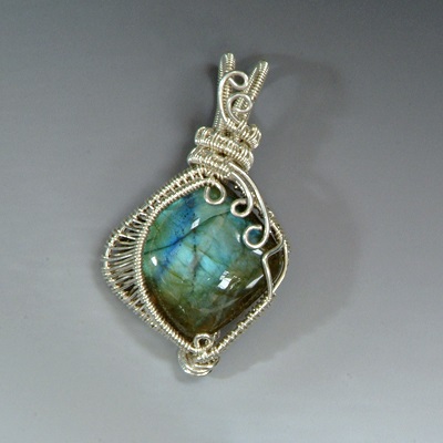 Labradorite Wire Wrap Pendants