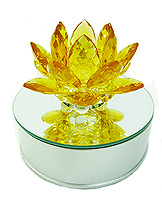 Golden Yellow Crystal Lotus