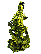 Standing Kwan Yin on Dragon