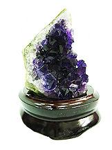 Natural Brazilian Amethyst Geode with Stand